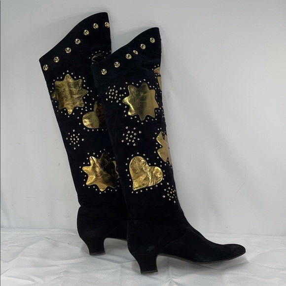 VINTAGE CHRISTIAN LACROIX PIRATE OVER THE KNEE BOOTS FTL-03-034 - Picture 5 of 12